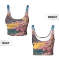 thumbnail image 5 of Kdxio Cherry Blossoms Print Workout Crop Tank Top for Women Racerback Yoga Tank Tops Athletic Sports Shirts Exercise Undershirts, 5 of 9