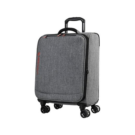 Swiss Mobility YYZ Polyester 4-Wheel Spinner Luggage, Charcoal (SLG2120SM-CHARCOAL)