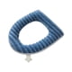thumbnail image 2 of Funda De Poliéster Para Asiento De Inodoro 1 funda de asiento de inodoro de poliéster azul con cremallera,suave,lavable y acolchada,con asa para el baño. Rkxzt, 2 of 8
