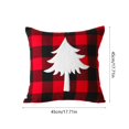 thumbnail image 3 of ¡Ahorra Grande!, Funda de cojín con bordado a cuadros rojos y negros de Navidad, estilo navideño, para dormitorio, sala de estar, sin núcleo Akmoler, 3 of 7