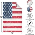 thumbnail image 5 of Grunge USA Flag Tea Towels Set of 6 Star-Spangled Banner Kitchen Dish Cloth with Hanging Loop, 18"x28"Lint-Free Absorbent Towel for Kitchen Drying Wiping and Cleaning, 5 of 7