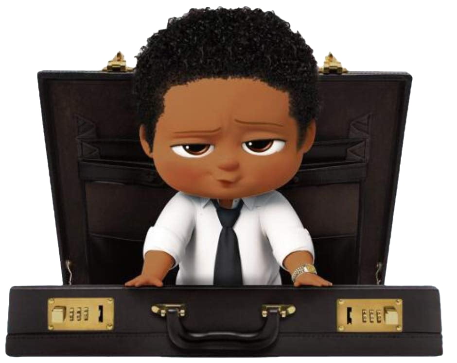 African American Boy Boss Baby Briefcase Edible Cake ...