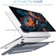 thumbnail image 4 of Funda para MacBook Air M3 M2 2024 2022, compatible con el modelo A3113 A2681, funda transparente para MacBook Air de 13,6 pulgadas, funda rígida para portátil, 4 of 4