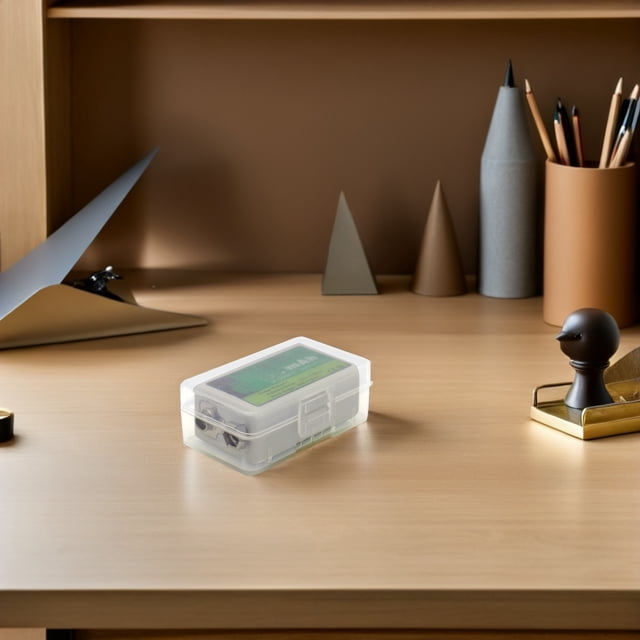 RENACLIPY Caja Organizadora Transparente Con Para Almacenamiento De Baterías