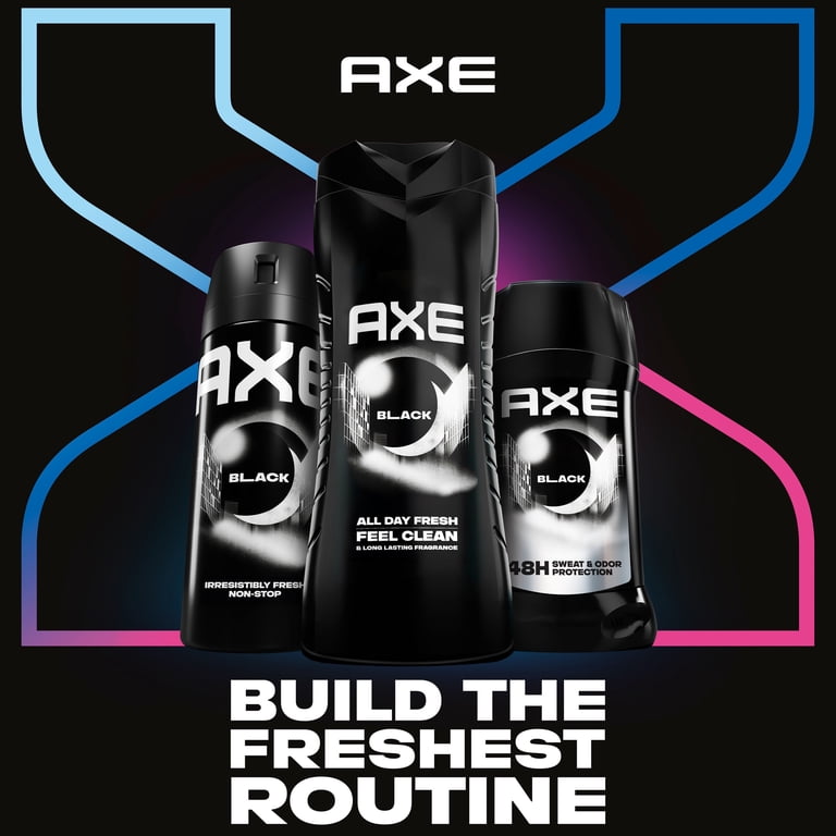 AXE Body Wash 12h Refreshing Scent Cleanser Black Frozen Pear