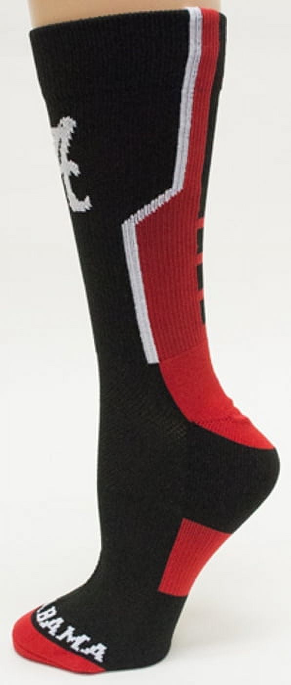 Alabama Crimson Tide Black Sport Sock - Donegal Bay - Unisex - One Size - Crew