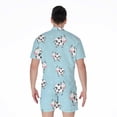 thumbnail image 2 of Doodle Cow Pattern Short Sleeve Men'S Rompers, Cow Cattle Casual Summer Jumpsuits Outfit, 2 of 4