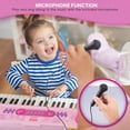 thumbnail image 5 of Pyle, 49, piano con teclado eléctrico, teclado musical, 49 teclas, diversión de karaoke, batería recargable, micrófono con cable, 100 melodías, 50 demostraciones, entrada auxiliar, diseño compacto, (P, 5 of 5