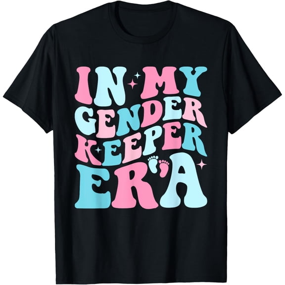 In My Gender Keeper Era Cute Gender Reveal Baby Announcement T-Shirt