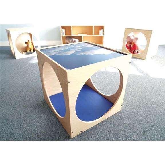 Whitney Brothers WB2692 Toddler Acrylic Sky Top Play Cube with Mat - Natural UV