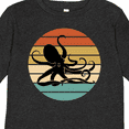 thumbnail image 4 of Inktastic Octopus Vintage Sunset Boys or Girls Long Sleeve Toddler T-Shirt, 4 of 5