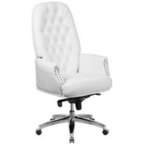 Scranton & Co Modern High Back Traditional Office Chair in White
