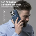thumbnail image 4 of Wallet Case for iPhone 11 Compatible with Mag-Safe for Men Women, Detachable Magnetic 2-in-1 PU Leather Wallet Phone Case Cover with Folio Card Slot Holder for iPhone 11, Blue, 4 of 10