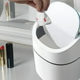 thumbnail image 4 of Compact Desktop Flip Lid Can Mini for Kitchen Living Room Waste Disposal, 4 of 6