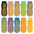thumbnail image 5 of TITAKING Anti-Slip Socks for Kids and Adults, Trampoline Socks, Non-Slip Sole, Set of 10 Paires, 5 of 6