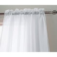 thumbnail image 2 of RT Designers Collection Celine Sheer 55 x 90 in. Rod Pocket Curtain Panel White, 2 of 5