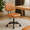 Brown, variant on CONCETTA Ergonomic Home Office PU Leather Desk Chair, Small Space, Armless Rolling Chair for Adults, Brown
