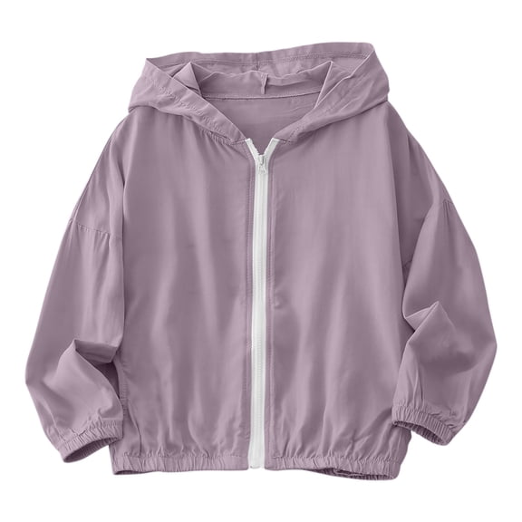 Acaics Girls Rain Jacket Waterproof lined Hooded RainCoats Windbreaker Size 3-16Y.