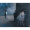 thumbnail image 3 of Jean-Louis Forain 24x20 Black Modern Framed Museum Art Print Titled - Backstage―Symphony in Blue, 3 of 5