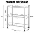 thumbnail image 5 of 3-Tier Water Rack for Gallon Jugs for Home, Office, Kitchen and Breakroom, Silver, 5 of 8