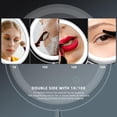 thumbnail image 4 of Espejo de maquillaje Rocollos recargable montado en la pared de 8 pulgadas, 4 of 7