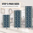 thumbnail image 2 of Ottomanson 3-Piece Kitchen Rug Set, Non-Slip Washable Hallway Runner & Floor Mat for Bathroom 22.5" x 36" + 22.5" x 48" + 22.5" x 60" Mahal Navy, 2 of 5