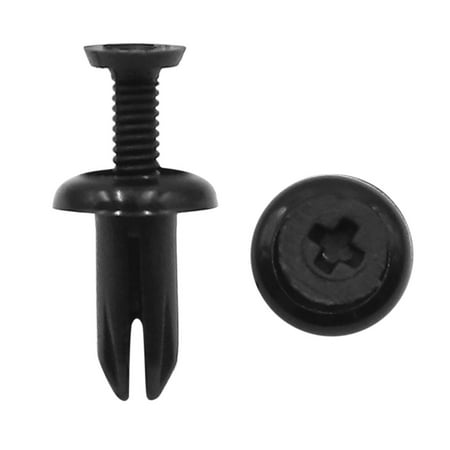 20pcs Black Car Plastic Push in Rivet Fastener Bumper Clips 5mm x 9mm x (Best 9mm Ar 15)
