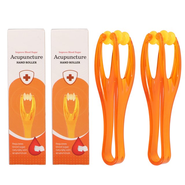 2 rodillos de acupresión para dedos, masajeador de dedos para aliviar el dolor en las articulaciones de la mano, herramienta de masaje manual.