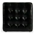 thumbnail image 6 of Butler Leon Black Leather Ottoman, 6 of 7