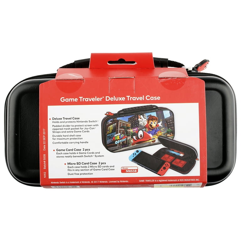 RDS Industries Super Mario Odyssey Deluxe Travel Case for Nintendo Lite -