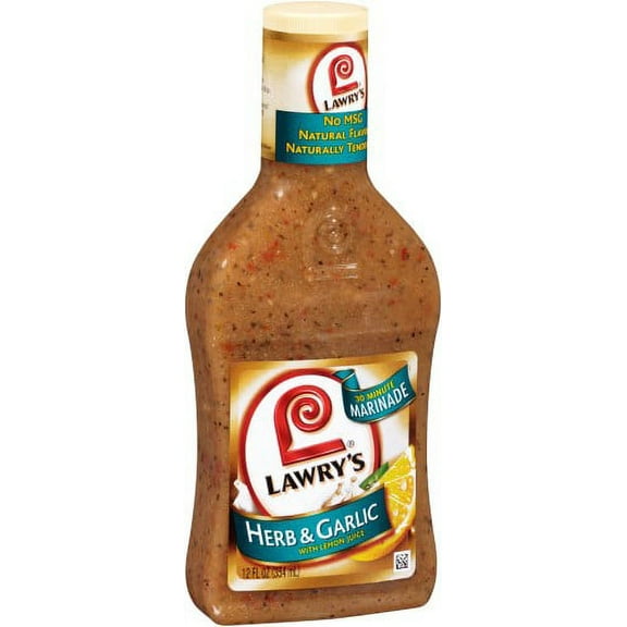 Lawry's Herb & Garlic with Lemon Marinade 12 fl oz (Pack of 16)