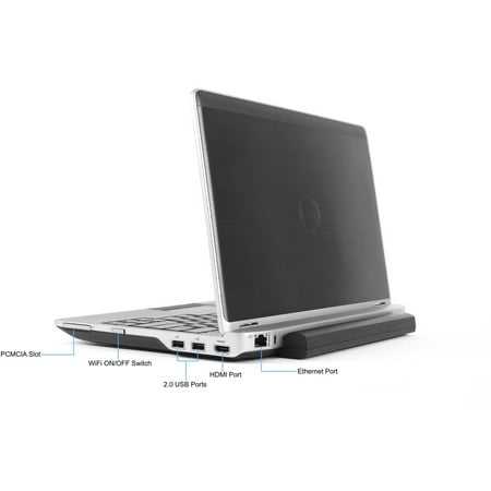 Refurbished Dell Silver 12.5" E6220 Laptop PC with Intel Core i5 Processor, 4GB Memory, 128GB Solid State Drive and Windows 7 Professional