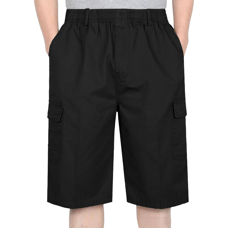 Men's Workwear Multi Pocket Cargo Shorts, 5 Inch Inseam Loose