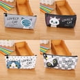 thumbnail image 2 of SagaSave PU Pencil Case Pen Bag Large Capacity Pencil Stationery Cat Pattern, 2 of 3