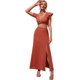 thumbnail image 1 of Conjunto de 2 piezas de blusa corta con cuello profundo y volantes para mujer Secoya Split Muslo M Secoya Split Muslo M Xishao ropa, 1 of 2