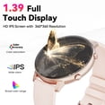 thumbnail image 2 of Smart Watch for Women, 1.39" Fitness Tracker with Bluetooth Calls(Answer&Make&Message Reminder), Smart Watch Fits for Android and iPhone, IP67 Waterproof, 100+ Sport Modes Smartwatch, for Gift, Pink, 2 of 9