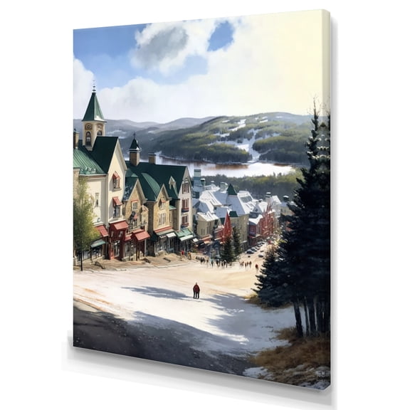 Designart Mont Tremblant Winter Season I Canvas Wall Art