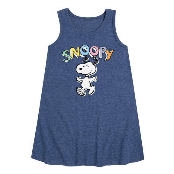 Peanuts - Snoopy Sketchy - Youth Girls A-line Dress