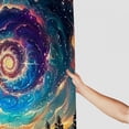 thumbnail image 3 of RUIYC Bathroom Shower Curtain Multiple Sizes Galaxy Space Colorful Starry Sky Trippy Mountain Misty Landscape White, 3 of 7