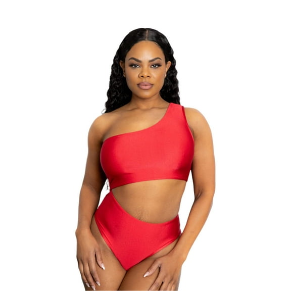 Azzul Swimwear Swimsuit CORA Bralette UV/Chlorine Resist Size S Color red