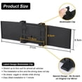 thumbnail image 2 of Car Rearview Mirror, Universal Car Interior Rearview Mirror Panoramic Replacement, Wide Angle Rearview Mirror Auto Interior Car Anti-glare Rear View Mirror 310x74mm, 2 of 5