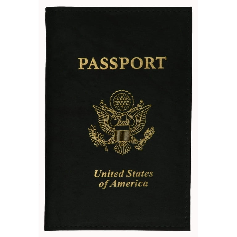 Marshal USA Gold Logo Passport Cover Holder for Travel 151 PU USA Purple