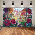 thumbnail image 2 of Spring Gre Fairy Forest Background Photography Birthday r Jungle Mushroom Flower Backdrop Child Photo Studio Props, 2 of 8