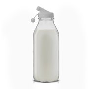 Brightware Glass Milk Bottles – 32 oz – Set of 3