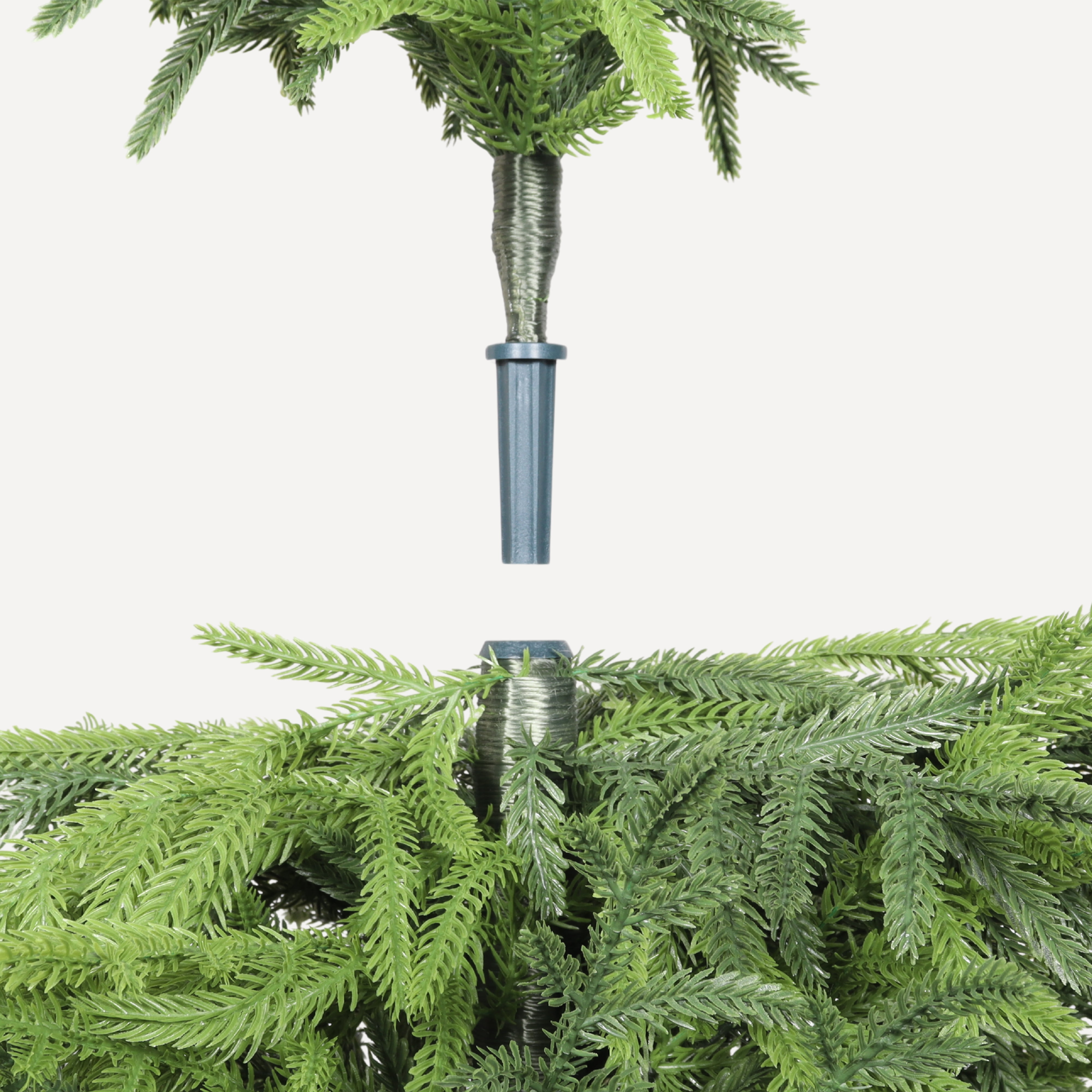 5ft Artificial Real Touch Pine Tree with Black Plastic Pot,Faux Plants Indoor Outdoor Decor,Silk Plants for Home Decor Office,Set of 1