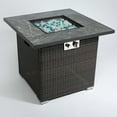 thumbnail image 5 of Kadyn 30" Outside Fire Pits with 50000 BTU and Beautiful Wicker Base, Smokeless Fire Pit for Outside, Patio Deck, Garden, Backyard, Brown, 5 of 8