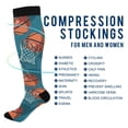 thumbnail image 4 of joogoo Basketball-a1 Socks Women Men Knee High Sock, 4 of 8