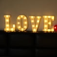 thumbnail image 3 of Led Light Up Letters, Marquee Letter Lights Love Sign, Decorative Numbers Light, Battery Powered Letter Sign Lights for Decor-Warm White, 3 of 4