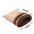 thumbnail image 2 of Lit pour Animaux de Compagnie pour Chats d'Intérieur et Petits – Style Sac de Couchage Réversible Doux avec Intérieur Chaud et Douillet et Poignée Portable, 2 of 6