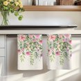thumbnail image 7 of Colorful Flowers Kitchen Towels Set of 4, Spring Floral Leaves Botanical Country Beige Absorbent Dish Towels for Kitchen, Microfiber Hand Towel, Quick Drying Tea Towel Decorative Dishcloths, 7 of 7